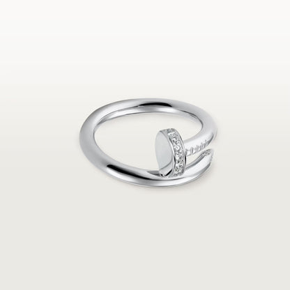 [Amore Jewels]JUSTE RING 2.6MM HALF DIAMOND