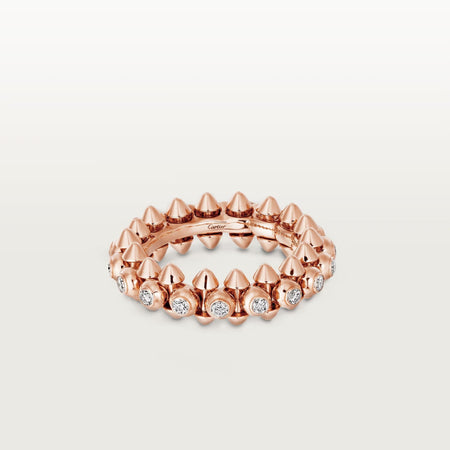 [Amore Jewels]CLASH 6.8MM DIAMOND MEDIUM RING