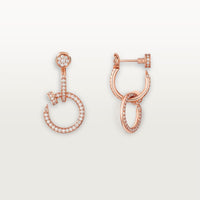 [Amore Jewels]JUSTE FULL DIAMOND DOUBLE EARRINGS
