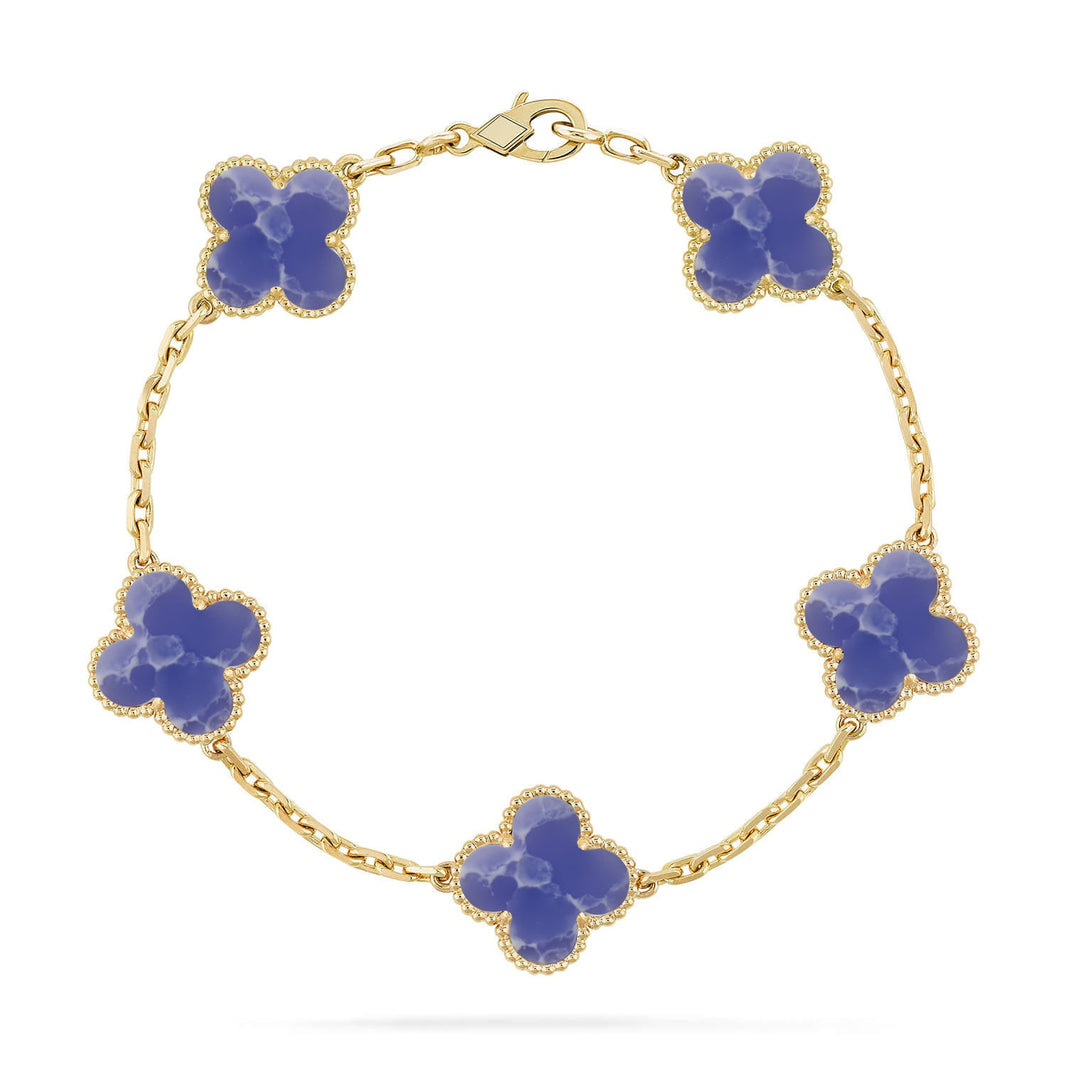 [LEGEND Jewelry]CLOVER 5 MOTIF BLUE VEINS BRACELET COLLECTION