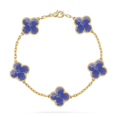 [Amore Jewels]CLOVER 5 MOTIF BLUE VEINS BRACELET COLLECTION