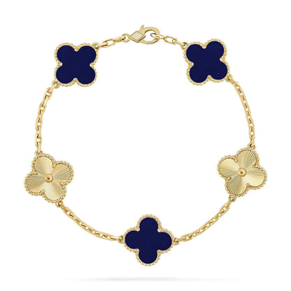 [Amore Jewels]CLOVER 5 MOTIF LAPIS LAZULI BRACELET COLLECTION