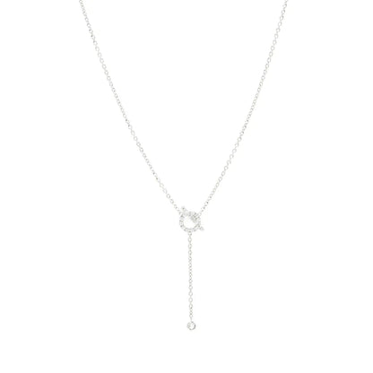 [Amore Jewels]FINESSE SILVER DIAMOND NECKLACE