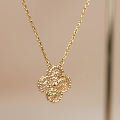 [Amore Jewels]CLOVER 15MM  BRONZING NECKLACE