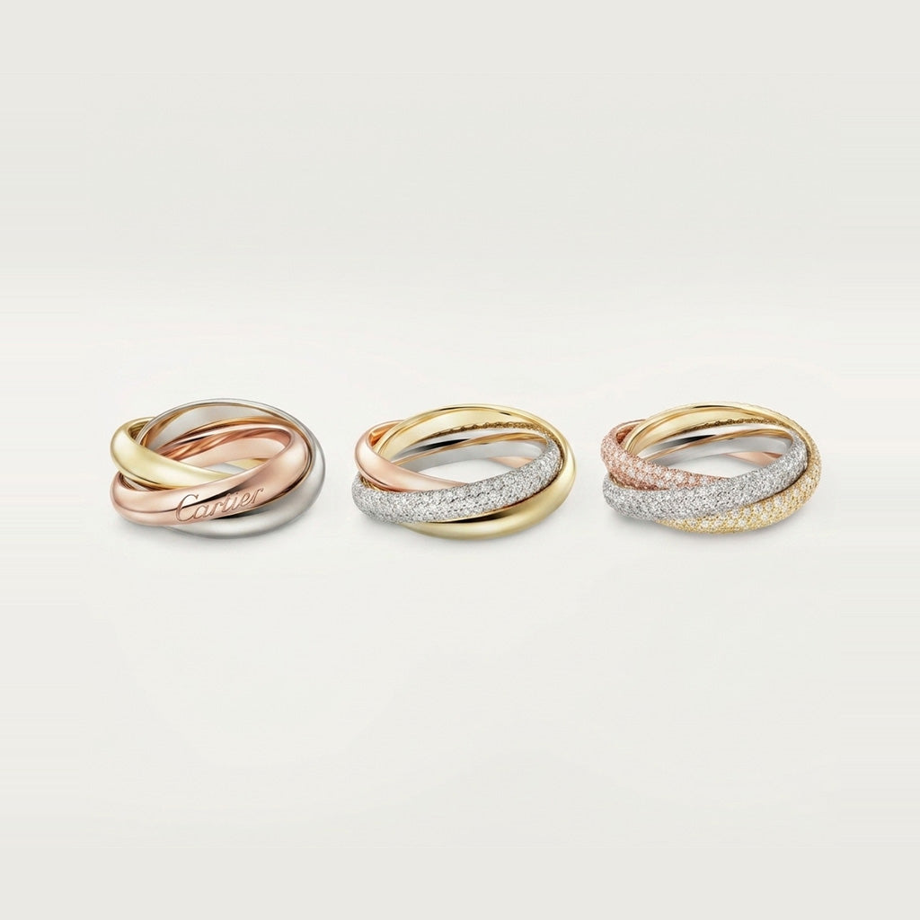 [Amore Jewels]TRINITY 3.2MM RING COLLECTION