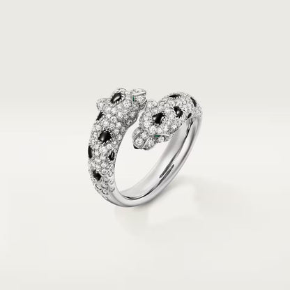 [Amore Jewels]PANTHERE DOUBLE HEADED FULL DIAMOND  RING