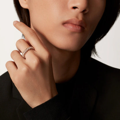 [Amore Jewels]CLASH 6.4MM SMALL FULL DIAMOND RING
