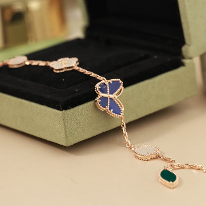 [Amore Jewels]LUCKY SPRING BUTTERFLY 5 MOTIF BRACELET
