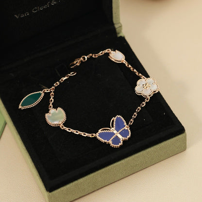 [Amore Jewels]LUCKY SPRING BUTTERFLY 5 MOTIF BRACELET