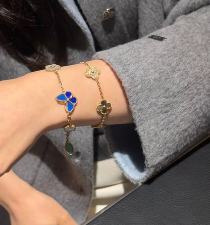 [Amore Jewels]LUCKY SPRING BUTTERFLY 5 MOTIF BRACELET