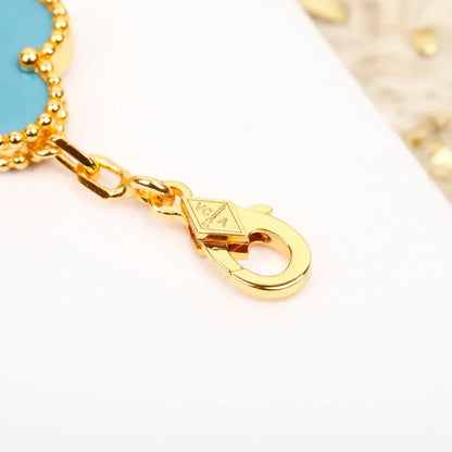 [Amore Jewels] CLOVER 5 MOTIF TURQUOISE BRACELET COLLECTION