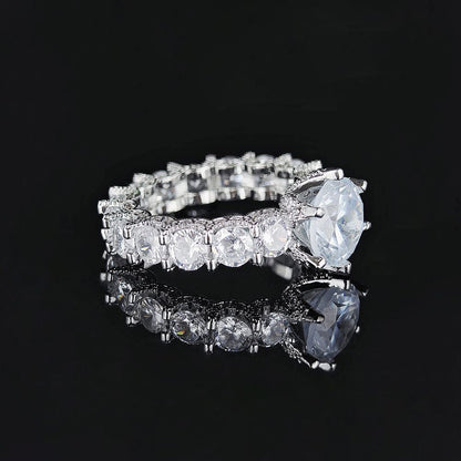 [Amore Jewels]Exquisite Multicolored Radiant Zircon Everyday Ring