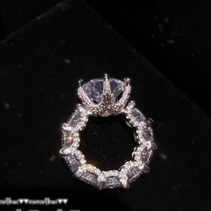 [Amore Jewels]Exquisite Multicolored Radiant Zircon Everyday Ring