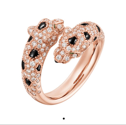 [Amore Jewels]PANTHERE 5MM ALL DIAMOND RING