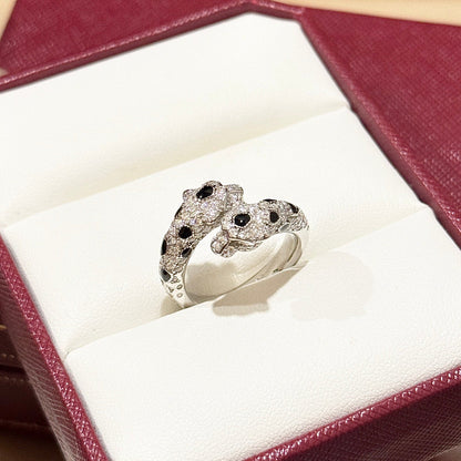[Amore Jewels]PANTHERE 5MM ALL DIAMOND RING