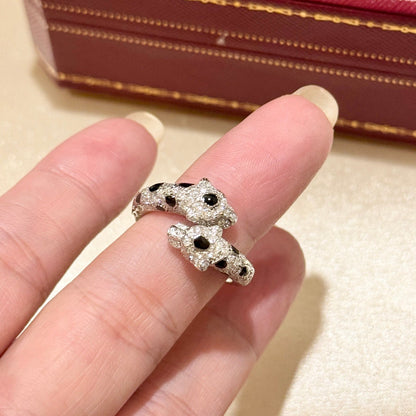 [Amore Jewels]PANTHERE 5MM ALL DIAMOND RING