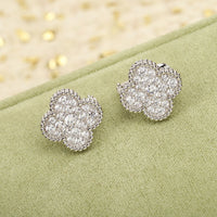 [Amore Jewels]CLOVER DIAMOND STUD EARRINGS