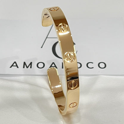 [Amore Jewels]LOVE BRACELET 6.1MM OPEN CUFF