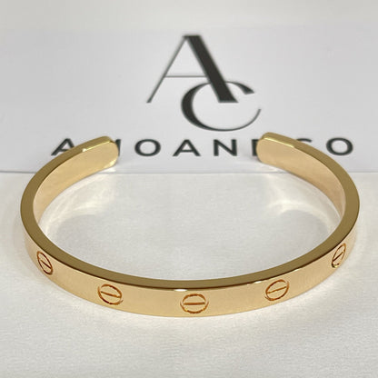 [Amore Jewels]LOVE BRACELET 6.1MM OPEN CUFF