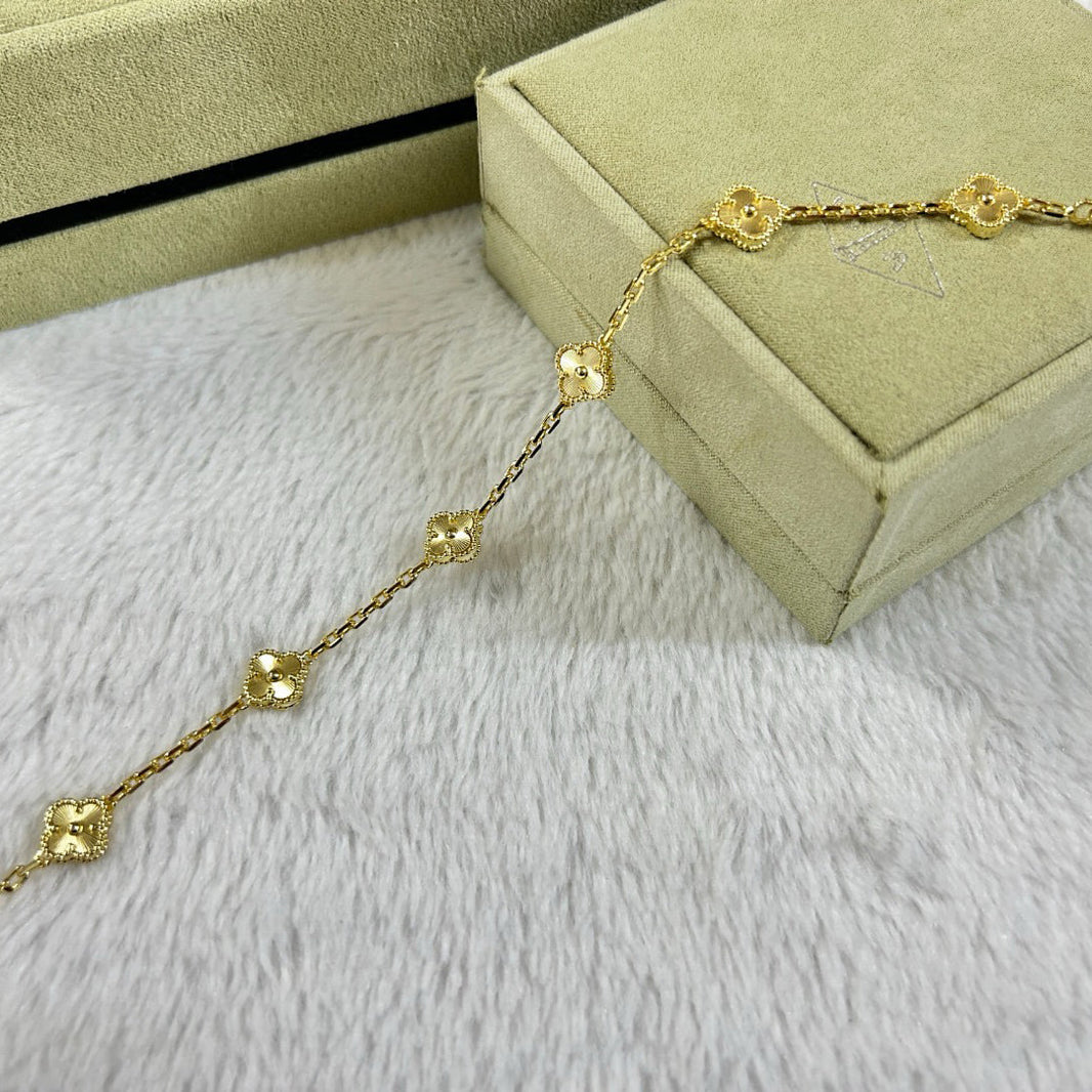 [LEGEND]CLOVER 6 MOTIF DIAMOND BRACELET