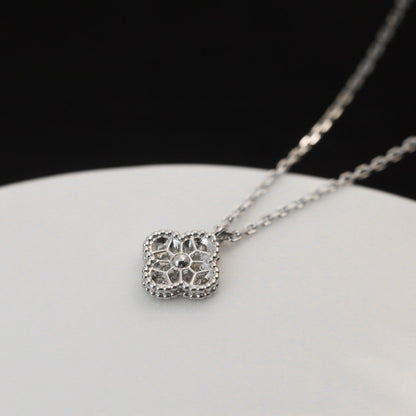 [Amore Jewels]CLOVER MINI 9.5MM PENDANT DIAMOND NECKLACE