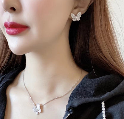 [Amore Jewels]BUTTERFLY ALL DIAMOND EARRINGS