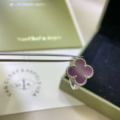 [Amore Jewels]CLOVER  PURPLE VIOLET RING