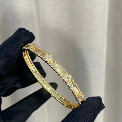 [Amore Jewels]CLOVER BRACELET 4MM DIAMONDS
