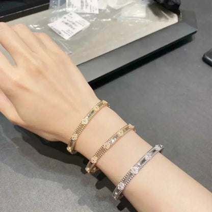 [Amore Jewels]CLOVER BRACELET 4MM DIAMONDS