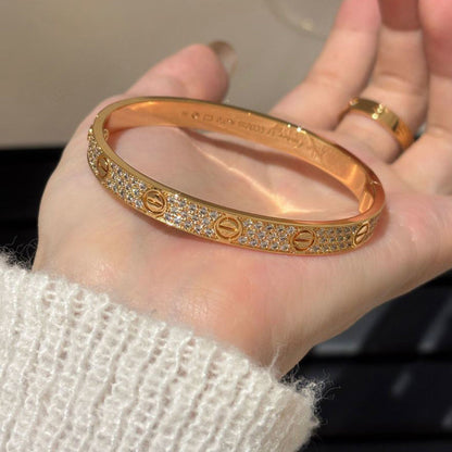 [Amore Jewels]LOVE BRACELET 6.1MM DIAMOND-PAVED