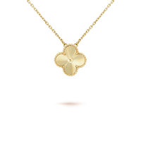 [Amore Jewels]CLOVER 15MM LASER NECKLACE