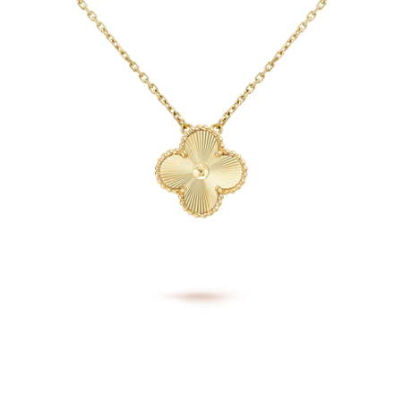 [Amore Jewels]CLOVER 15MM LASER NECKLACE