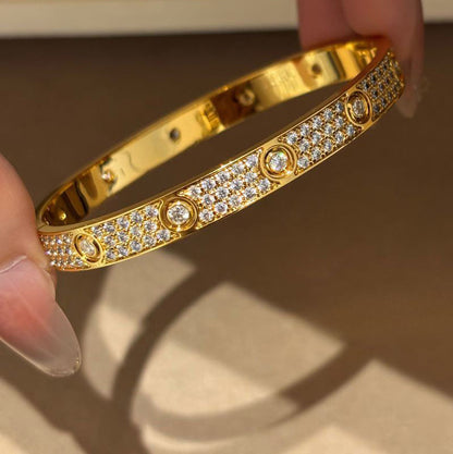 [Amore Jewels]LOVE BRACELET 6.1MM DIAMOND-PAVED 10 BIG DIAMONDS