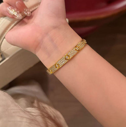 [Amore Jewels]LOVE BRACELET 6.1MM DIAMOND-PAVED 10 BIG DIAMONDS