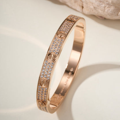 [Amore Jewels]LOVE BRACELET 6.1MM DIAMOND-PAVED