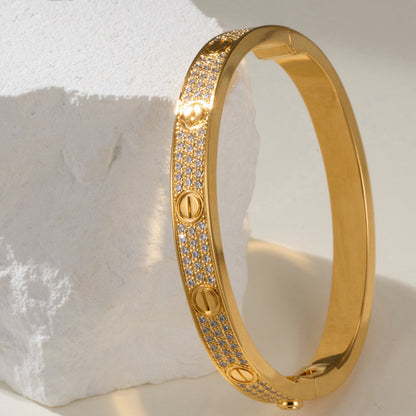 [Amore Jewels]LOVE BRACELET 6.1MM DIAMOND-PAVED