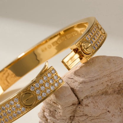 [Amore Jewels]LOVE BRACELET 6.1MM DIAMOND-PAVED