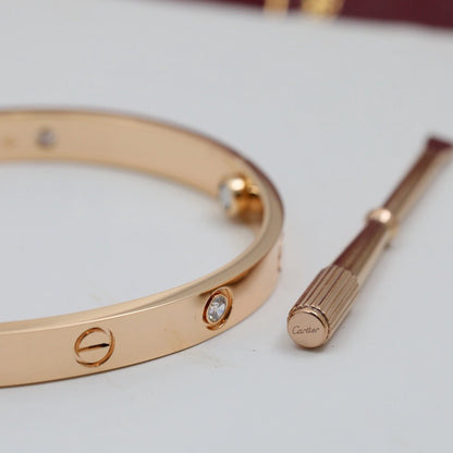 [Amore Jewels]LOVE BRACELET 6.1MM 4 DIAMONDS