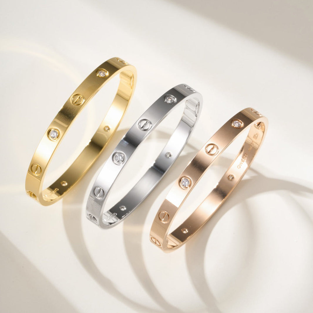 [Amore Jewels]LOVE BRACELET 6.1MM 4 DIAMONDS