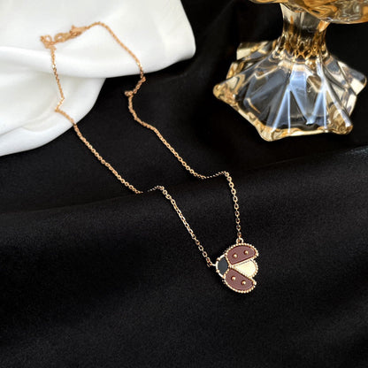 [Amore Jewels]LUCKY  CARNELIANS LADYBUG NECKLACE
