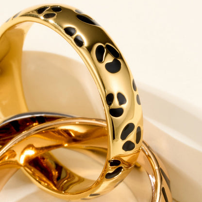 [Amore Jewels]TRINITY  RING LEOPARD PRINT