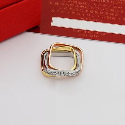 [Amore Jewels]TRINITY 3.5MM CUSHION RING COLLECTION