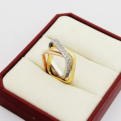[Amore Jewels]TRINITY 3.5MM CUSHION RING COLLECTION