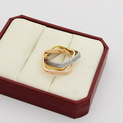 [Amore Jewels]TRINITY 3.5MM CUSHION RING COLLECTION