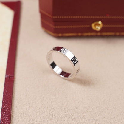 [Amore Jewels]LOVE 4MM 1 DIAMOND RING