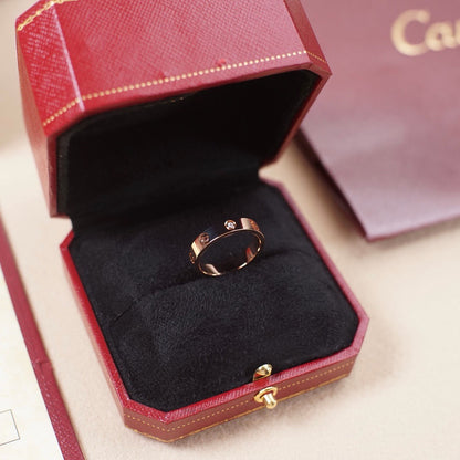[Amore Jewels]LOVE 4MM 1 DIAMOND RING