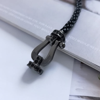 [Amore Jewels]FORCE LARGE SERIES HORSESHOE BLACK SAMURAI BRACELET