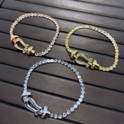 [Amore Jewels]FORCE  HORSESHOE  DIAMOND TENNIS BRACELET