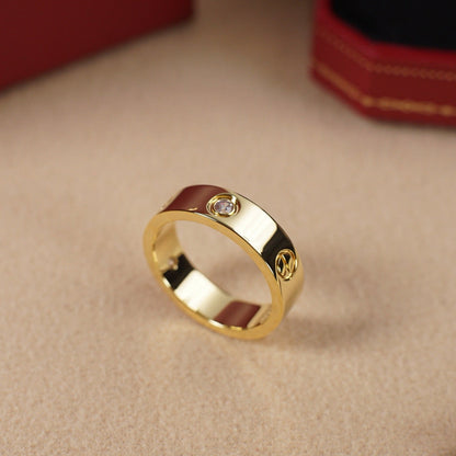 [Amore Jewels]LOVE 5.5MM 3 DIAMOND RING