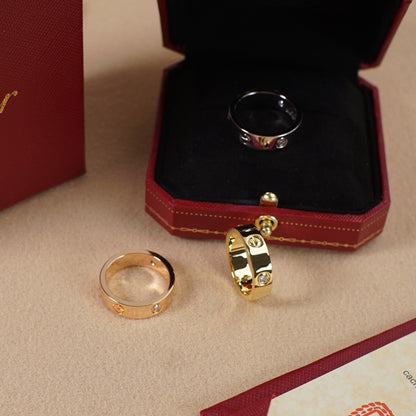 [Amore Jewels]LOVE 5.5MM 3 DIAMOND RING